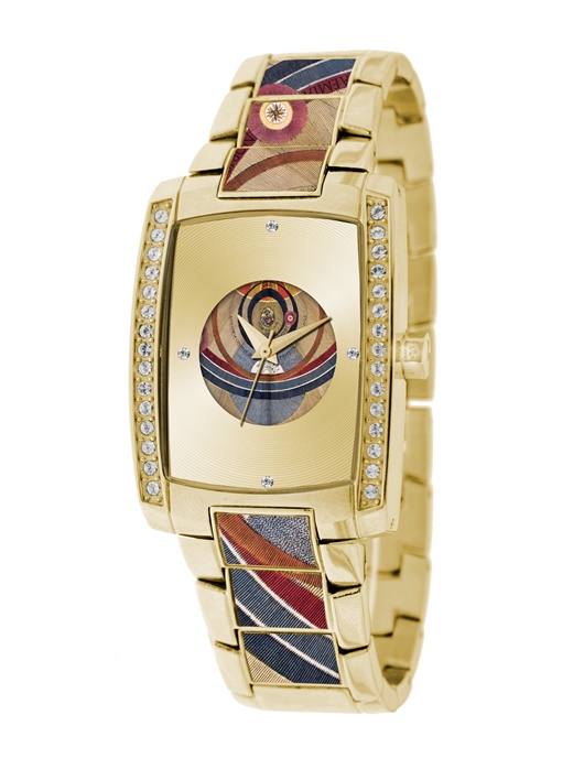 Gattinoni Ladies W0224BGGCHM Norma Gold IP Planetarium Bracelet Watch